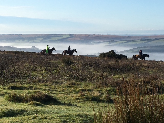 Horse riding on Exmoor